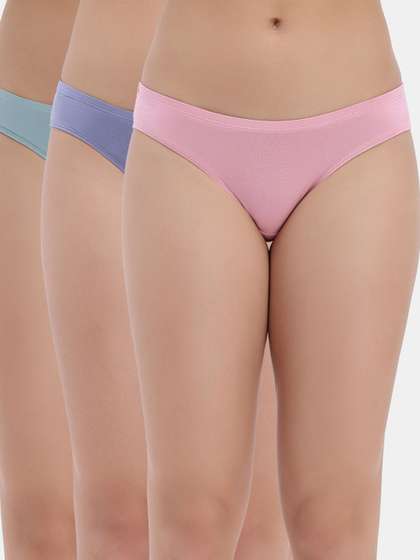 Zivame Women Pack of
                        3 Low-Rise Seamless Hipster Briefs