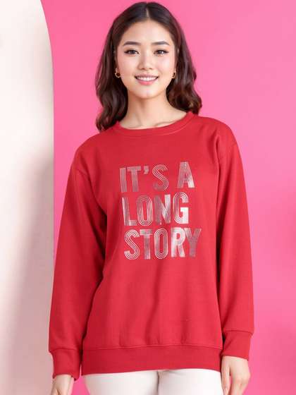 MACK JONNEY Women
                        Printed Sweatshirt
