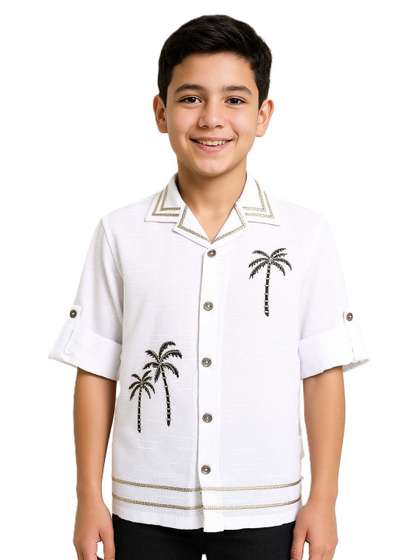 CAVIO Boys Comfort
                    Printed Casual Shirt