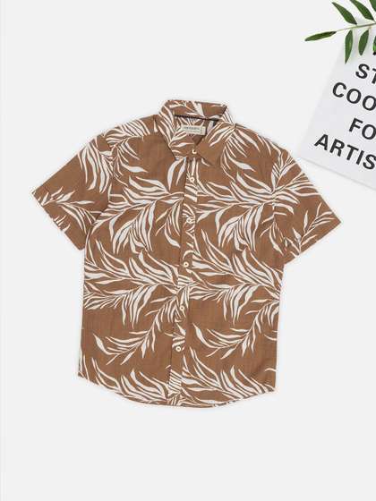 Pantaloons Junior Boys
                    Floral Printed Casual Shirt
