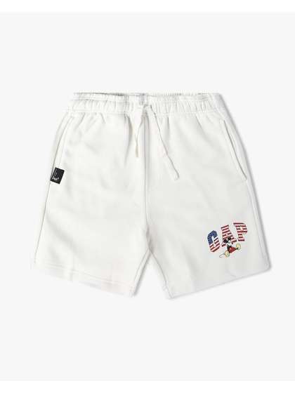 GAP Boys Graphic Printed
                    Mickey Mouse Mid-Rise Regular Shorts