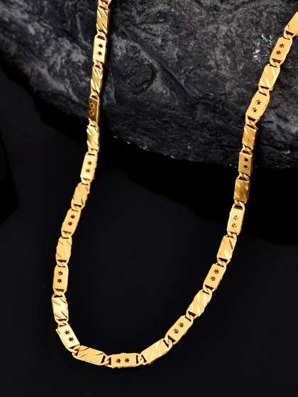 Anouk Men Stainless
                      Steel Gold-Plated Minimal Chain