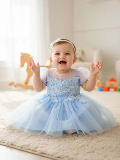 YK Infants Fit &
                    Flare Dress