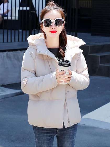 DressBerry Hooded
                        Long Sleeves Puffer Jacket