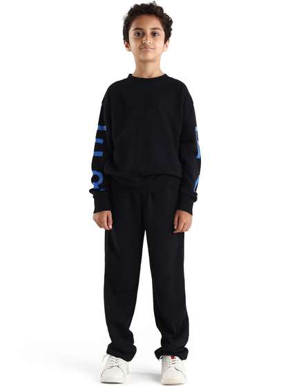 RARE ONES Boys Solid
                    Regular Fit Mid Rise Track Pants