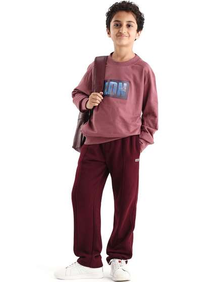 RARE ONES Boys Cotton
                    Mid Rise Track Pants