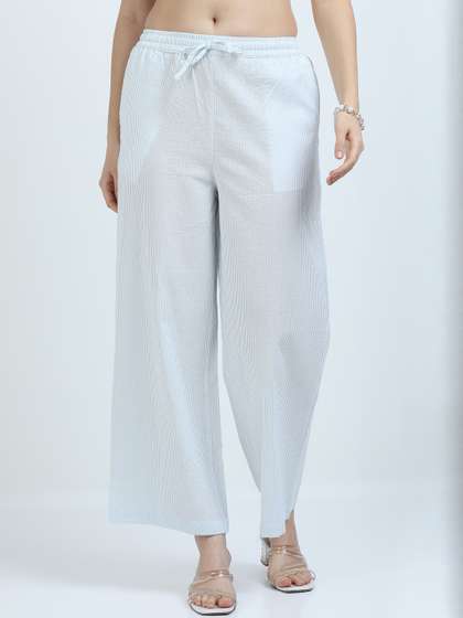 GLAM & CHIQUE Relaxed-Fit Striped Pyjamas