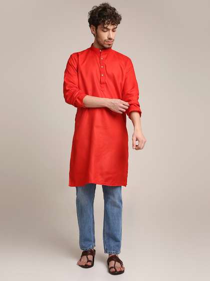 Buy Royal Kurta Mens Linen Cotton Pathani Kurta Patiala Salwar Set Online at Low Prices in India