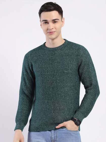 Monte Carlo Men
                          Cable Knit Woollen Pullover