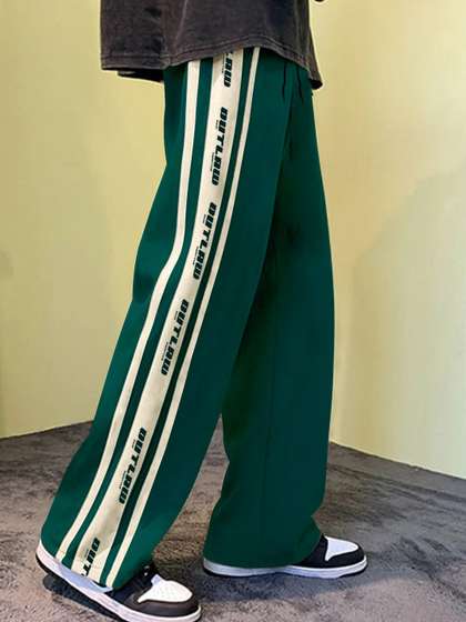 JUMPCUTS Men Mid
                          Rise Track Pants
