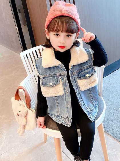 INCLUD Girls Cotton Denim Jacket