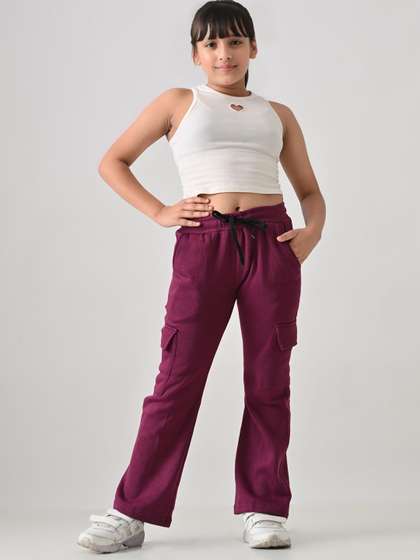 BAESD Girls Winter Cargo Track Pants