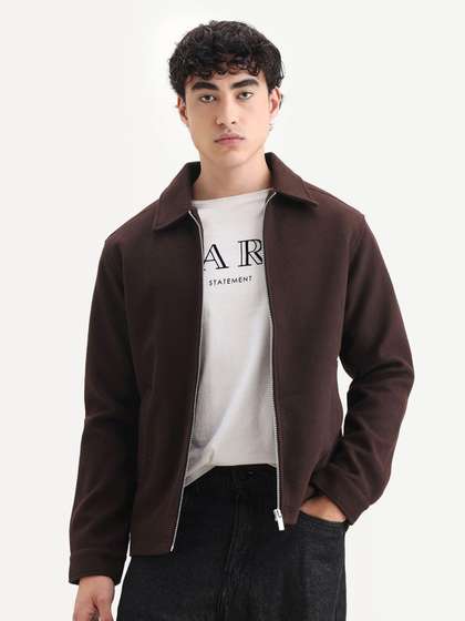 RARE RABBIT Men
                        Spread Collar Solid Tailored Jacket