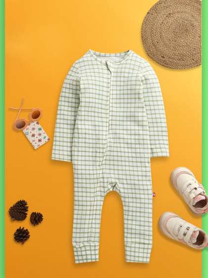 Nino Bambino Kids
                    Printed Pure Organic Cotton Full Sleeves Rompers