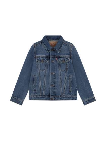 Levis Boys Spread Collar
                    Washed Denim Jacket