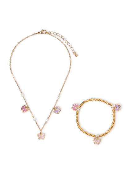 Accessorize Girls
                      Pearls Studded Jewellery Set