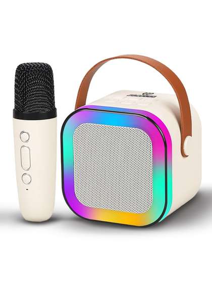 WEMBLEY Kids
                      Rechargeable Wireless Mini Portable Bluetooth
                      Speaker With Karaoke Mic