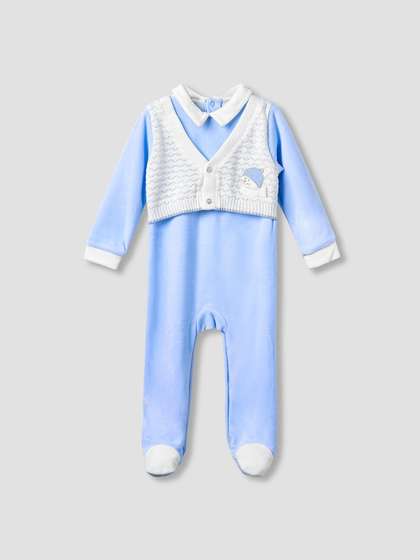 Giggles by Babyshop Boys
                    Embroidered Sleepsuit