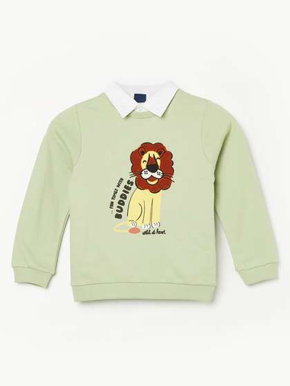 Juniors by Lifestyle
                      Boys Graphic Embroidered Round Neck Cotton
                      Pullover Sweatshirt
