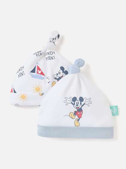 Juniors by Babyshop Boys
                    Set of 2 Mickey Mouse Printed Beanie