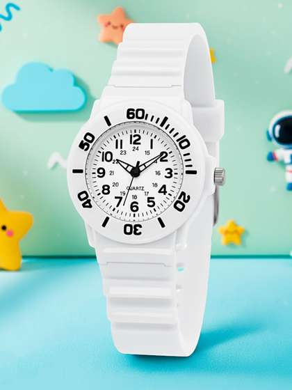 Time Up Unisex Kids Dial
                    & Cut Work Straps Analogue Watch BTR-RINGER-10