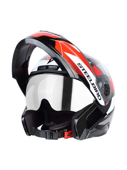 Steelbird Graphic
                    Printed Open Face Steel Helmet