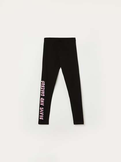 Fame Forever by
                      Lifestyle Girls Printed Mid-Rise Pure Cotton
                      Leggings