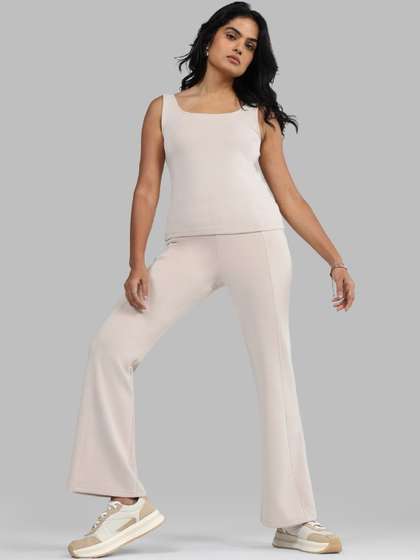Blissclub Women
                        High-Rise Bare Butter Flare Relaxed Regular
                        Pants