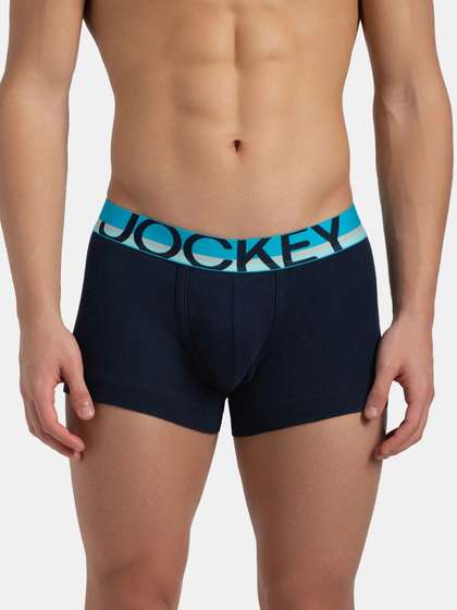 Jockey Super
                          Combed Cotton Rib Solid Trunk With Ultrasoft
                          Waistband - FP03