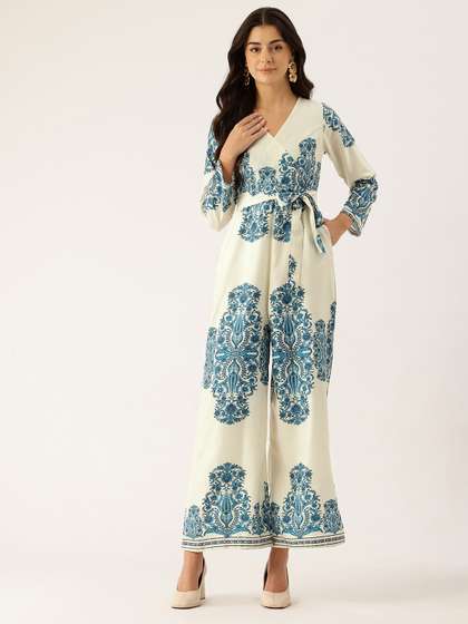 Sleek Italia Ethnic
                        Motifs Printed Basic Jumpsuit