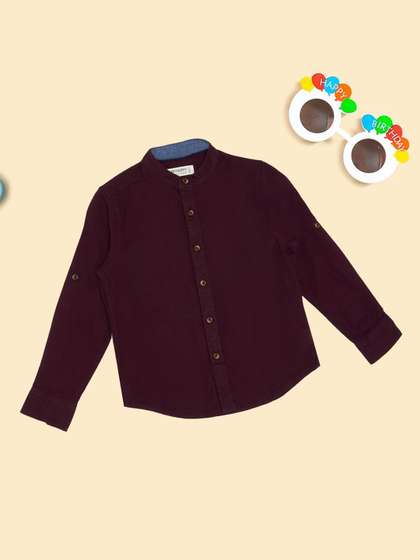 Pantaloons Junior Boys
                    Spread Collar Shirt