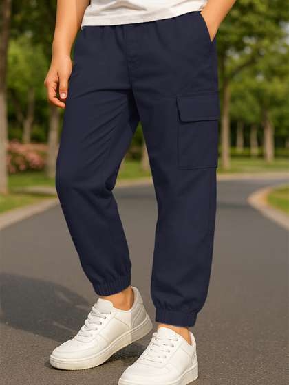 YK X Trampoline Boys
                      Relaxed Pleated Cargos Trousers
