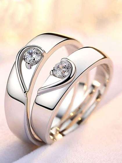 Teeragaj Set Of 2 Stone
                    Studded Finger Rings