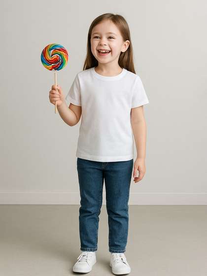 inner element Girls
                    Round Neck T-shirt