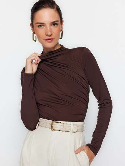 Trendyol High-Neck
                        Bodysuit