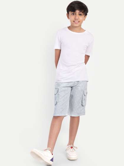 PUPPET-NX Boys Regular
                    Fit Mid-Rise Regular Shorts with Belt
