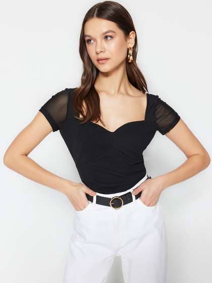 Trendyol Women
                        Sweetheart Neck Bodysuit