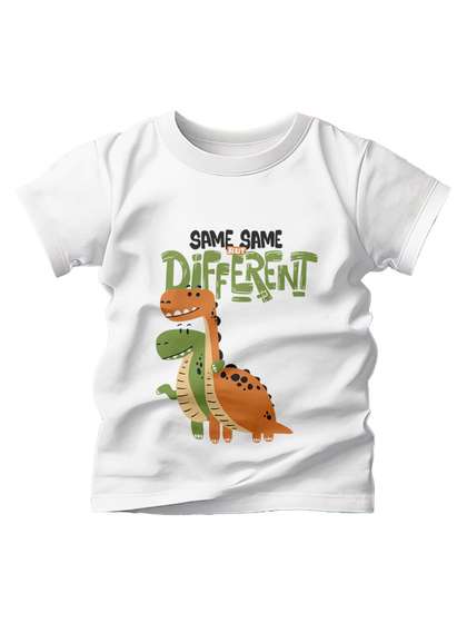 Adimanav Kids Same
                    Different Printed Regular Fit Cotton Tshirt