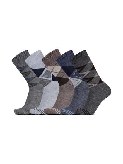 RC. ROYAL CLASS Men
                      Pattered Regular Woolen Calf-Length Winter Wear
                      Thermal Socks