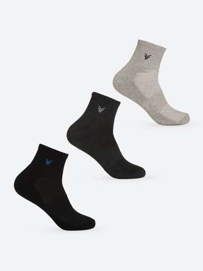 FOOTONS Men Pack Of 3
                    Cotton Above Ankle Socks