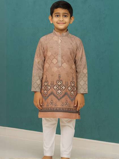 Cae Boys Ethnic Motifs
                    Printed Kurta with Pyjamas