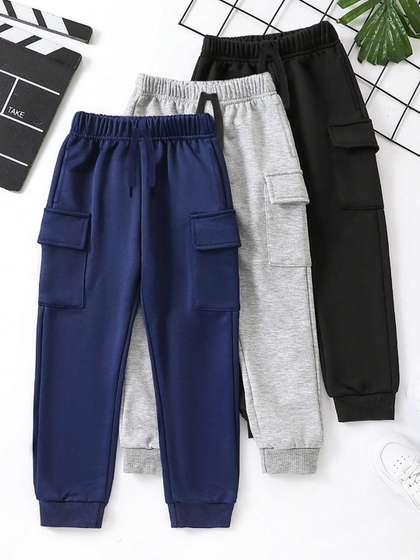 YK X Trampoline Kids
                    Pack Of 3 Relaxed Cargos Style Joggers
