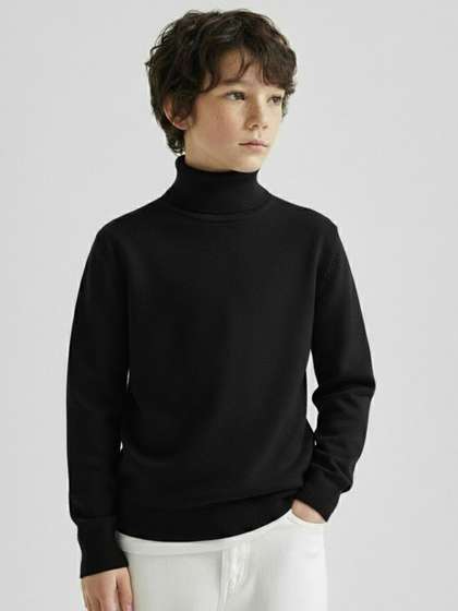 CLOTHIFY Boys Turtle
                    Neck Woollen Winter Pullover Sweater