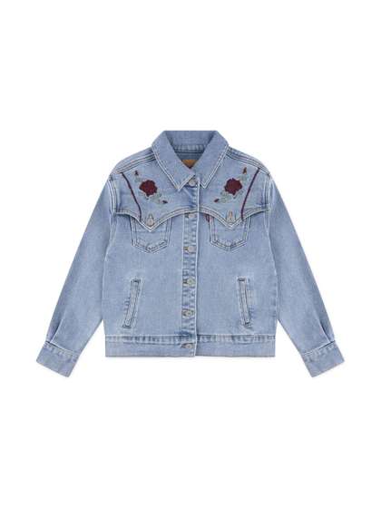Levis Girls Washed Denim Jacket