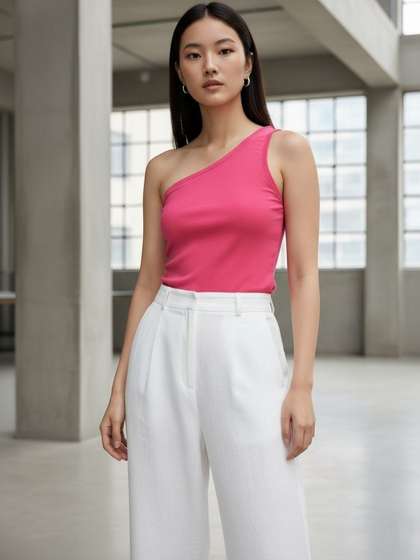 89% Off Myntra Women's One Shoulder Top - Now ₹137 (Original ₹1199)