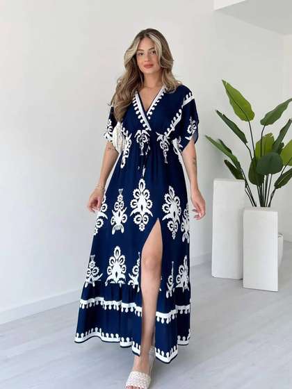NWH Ethnic Motifs
                        Print Maxi Dress