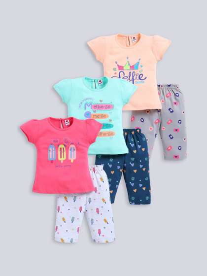 Mars Infiniti Girls
                    Infiniti Printed Pure Cotton Top With Capris