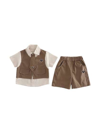 StyleCast x Revolte Boys
                    Shirt with Shorts