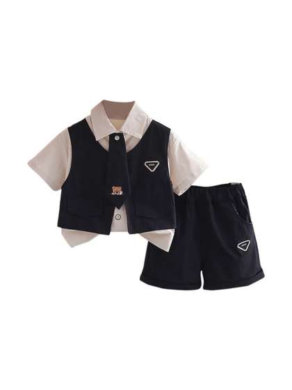 StyleCast x Revolte Boys
                    Shirt Collar Shirt With Shorts