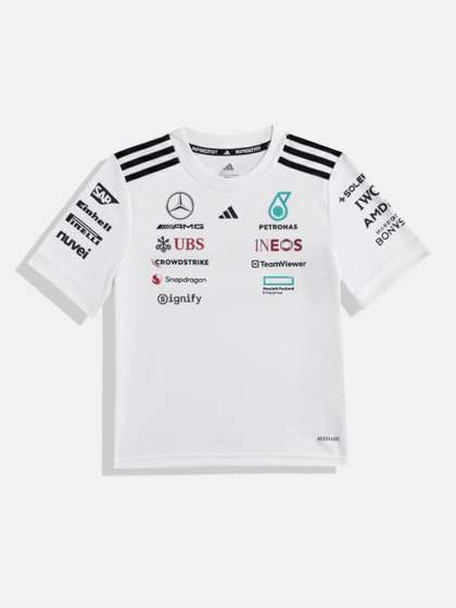 ADIDAS Kids AMG Petronas
                    Typography Print Motor Sports T-shirt